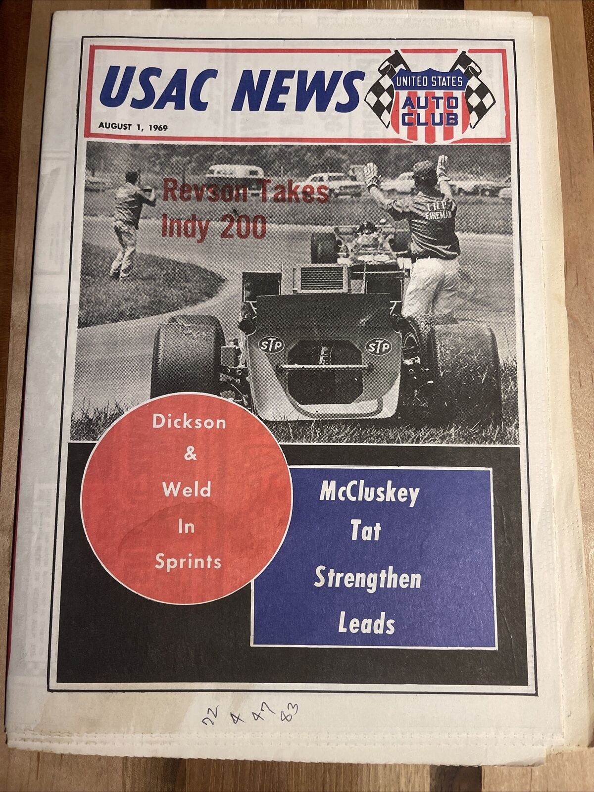 1969 USAC News, Peter Revson Wins Indy 200 at IRP