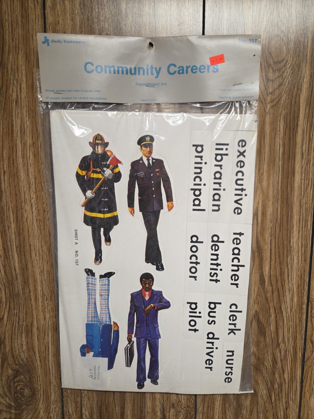 Vintage Judy/Instructo Community Careers Flannelboard Aid Set