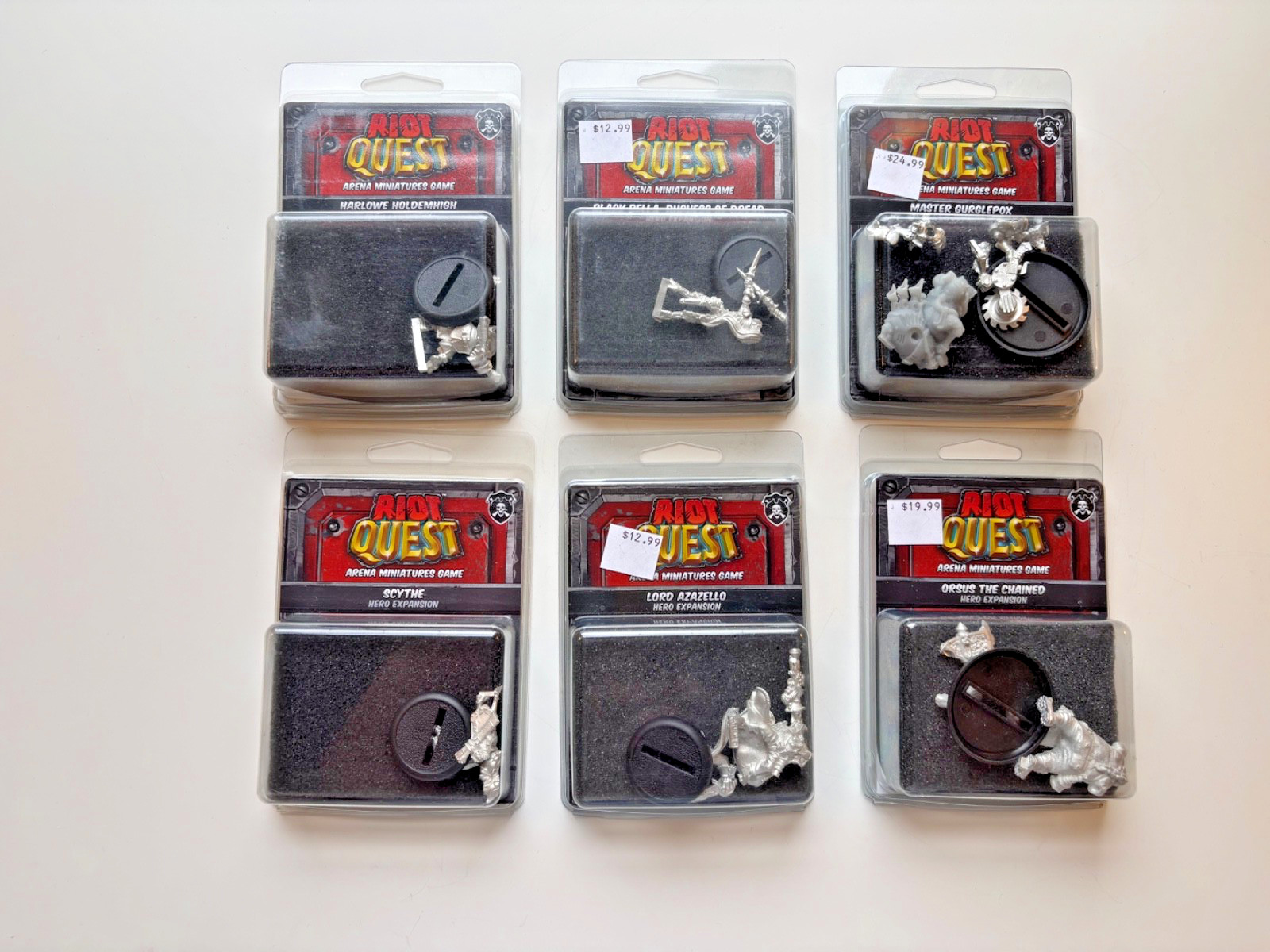 Riot Quest Lot of 6 Figures-NIB Privateer Press Riot Quest Lot of 6 Figures-NIB Privateer Press
