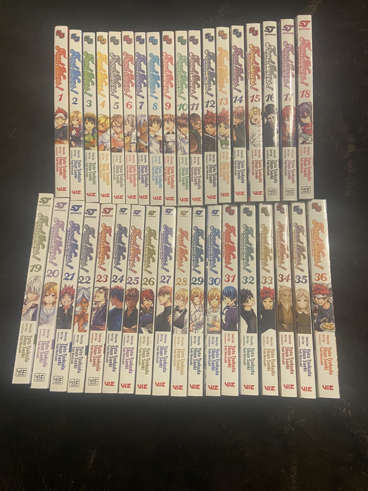 BRAND NEW Viz Media Food Wars Volumes 1-36 Complete English Set