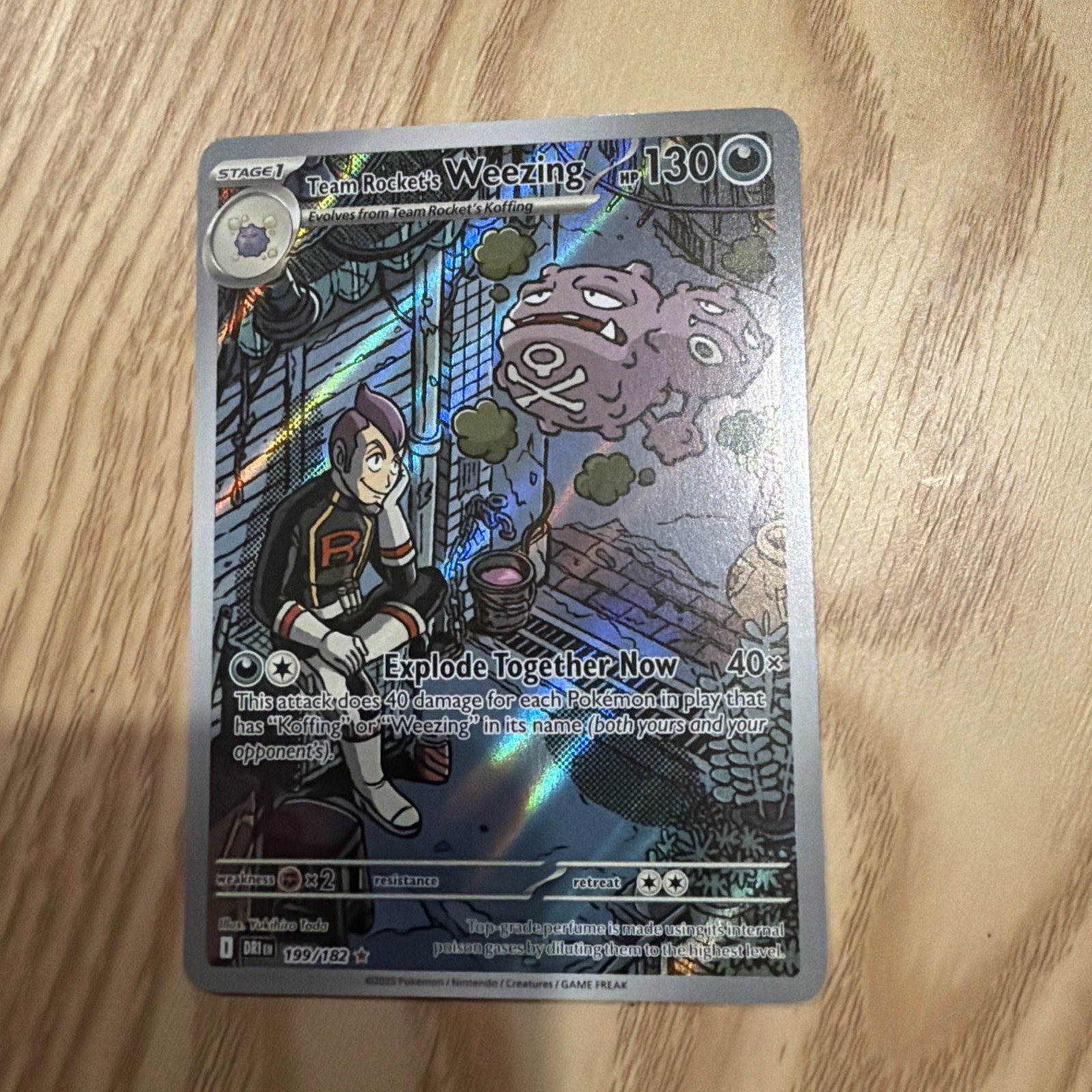 Team Rockets Weezing - 199/182 - Illustration Rare - Destined Rivals