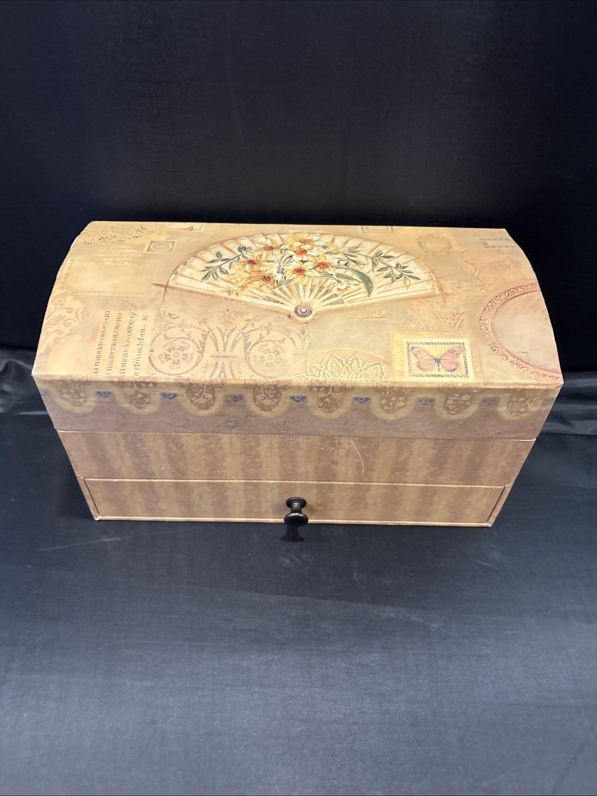 Bob’s Boxes Antique Treasure Box 2002 Lang Card Company-daffodils Jewelry Box