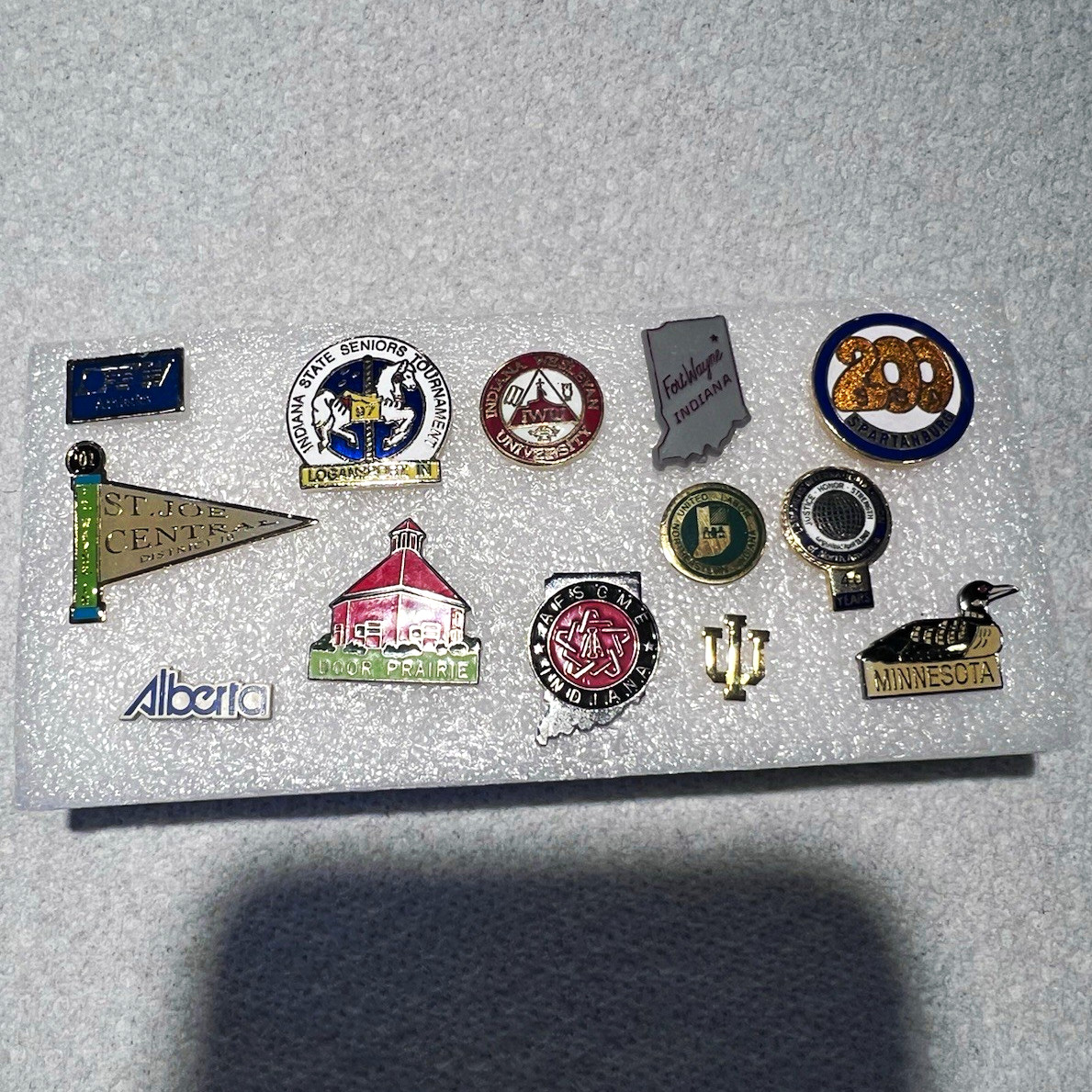 Vintage Indiana Souvenir Pin Lot Ft Wayne Labor Union AFSCME IU School Pennant Vintage Indiana Souvenir Pin Lot Ft Wayne Labor Union AFSCME IU School Pennant