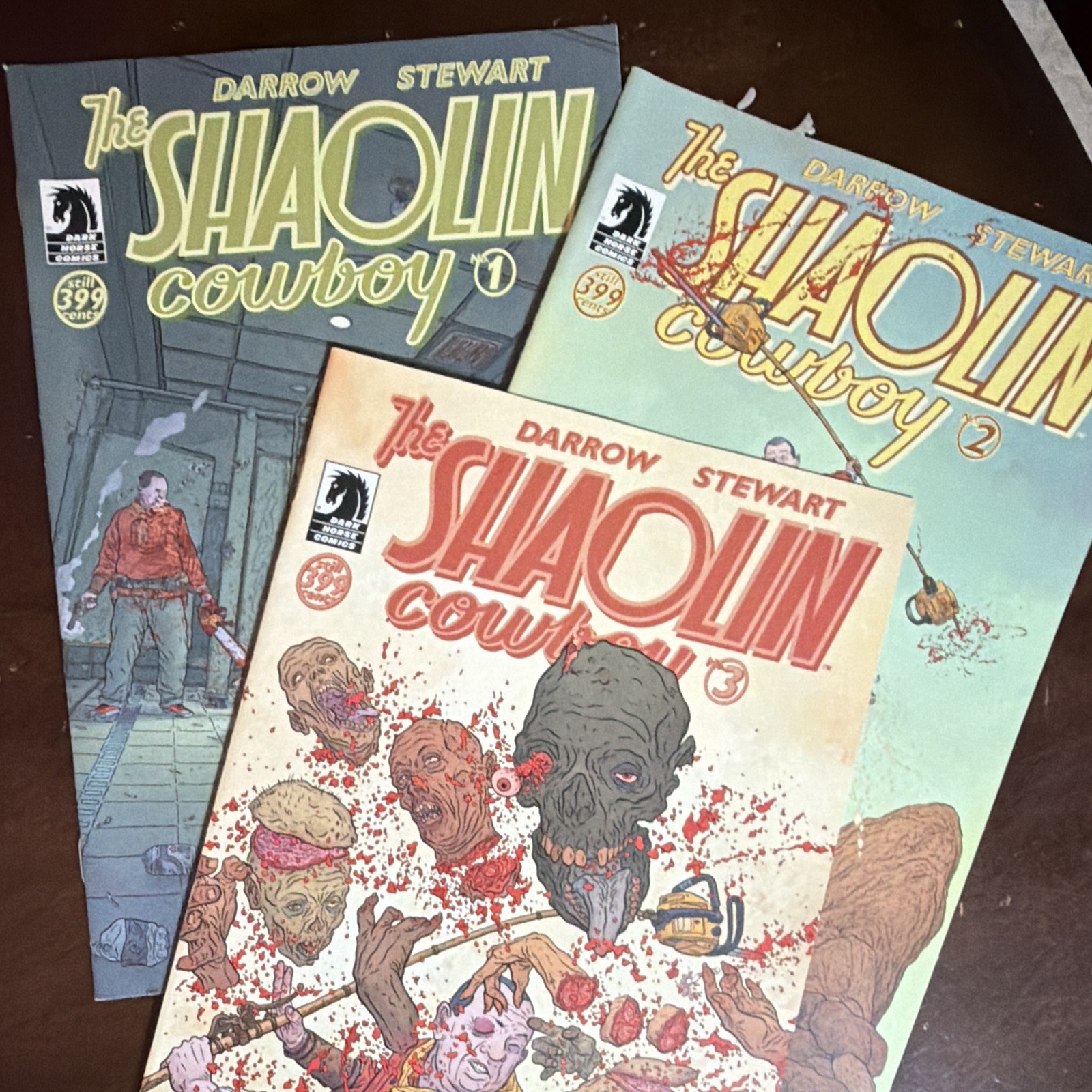 The Shaolin Cowboy3 book lot #1 #2 #3 Comic Book Dark Horse Comics