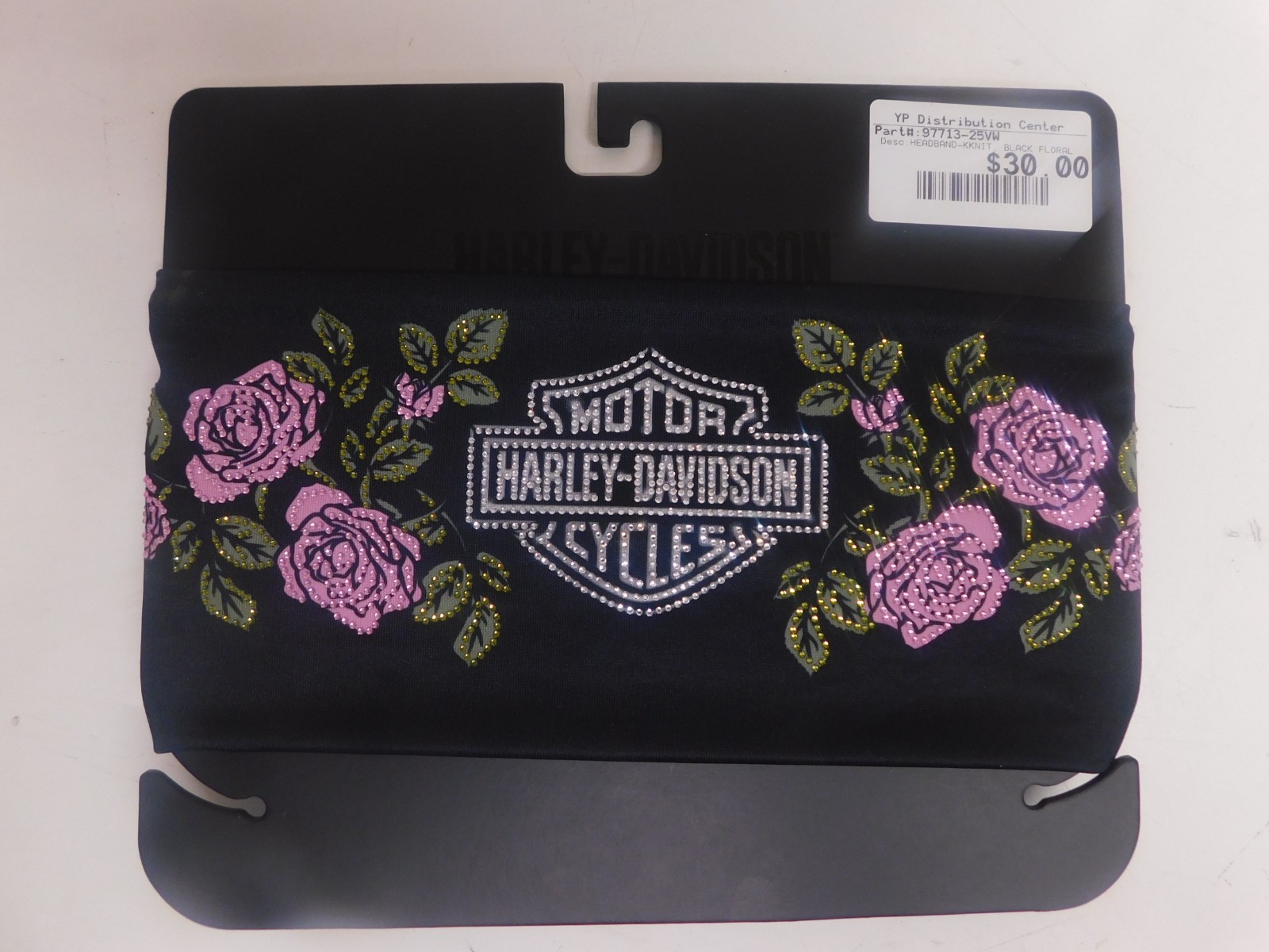 97713-25VW Harley-Davidson Women's Rose & Thorn Bling Headband
