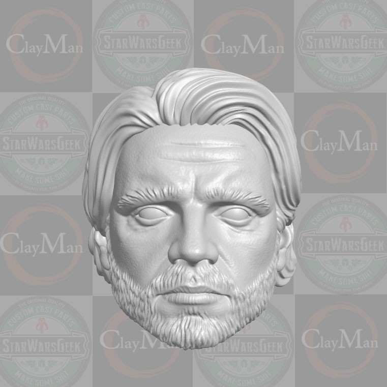 Bucky Barnes custom head for 1:10 1:12 1:18 1:6 Marvel Comics action figures