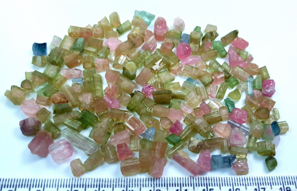 252 Cts Beautiful Mix Colors Tourmaline Rough Grade Good Quality Lot from Afghan