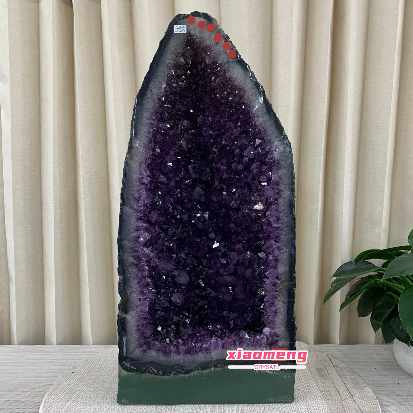 48LB   Natural Raw Amethyst Cathedral Geode Cave Deep Purple Crystal Mineral