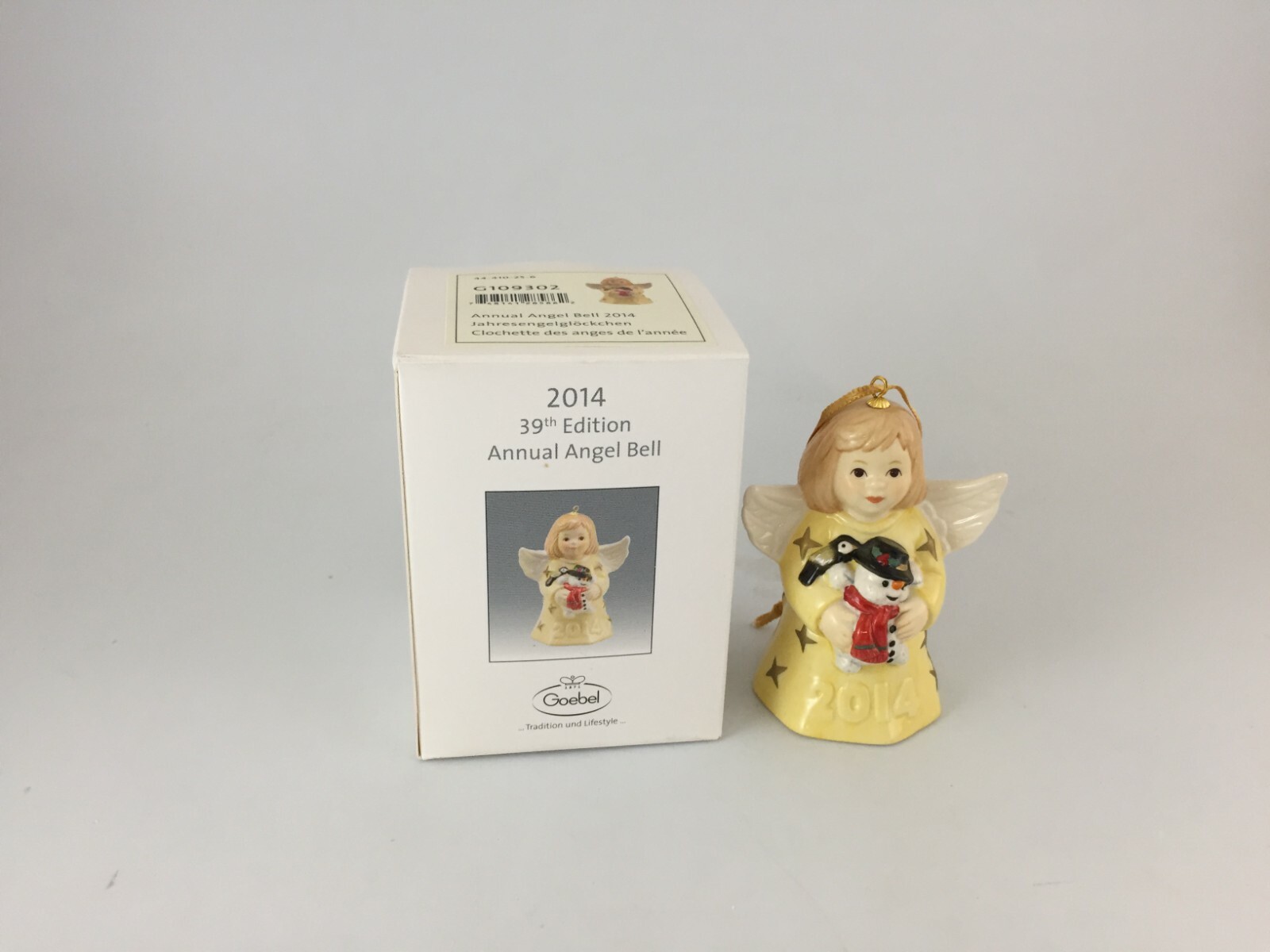 Goebel 39th Edition 2014 Annual Angel Bell Ornament G109302, 44-410-25-6, NEW