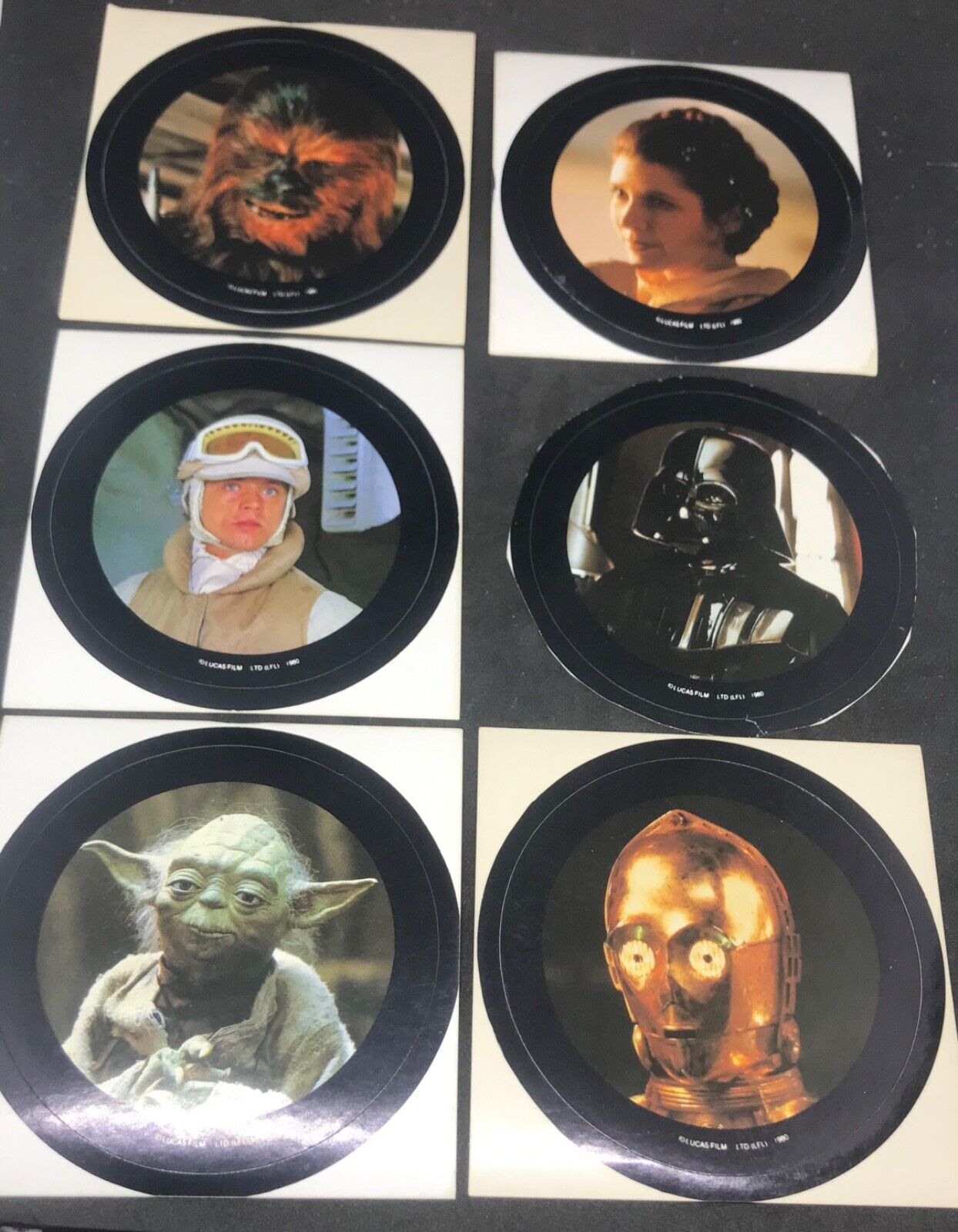 Irvine\'s (NZ) Twinkies sticker: Star Wars Empire Strikes Back Full Set rare