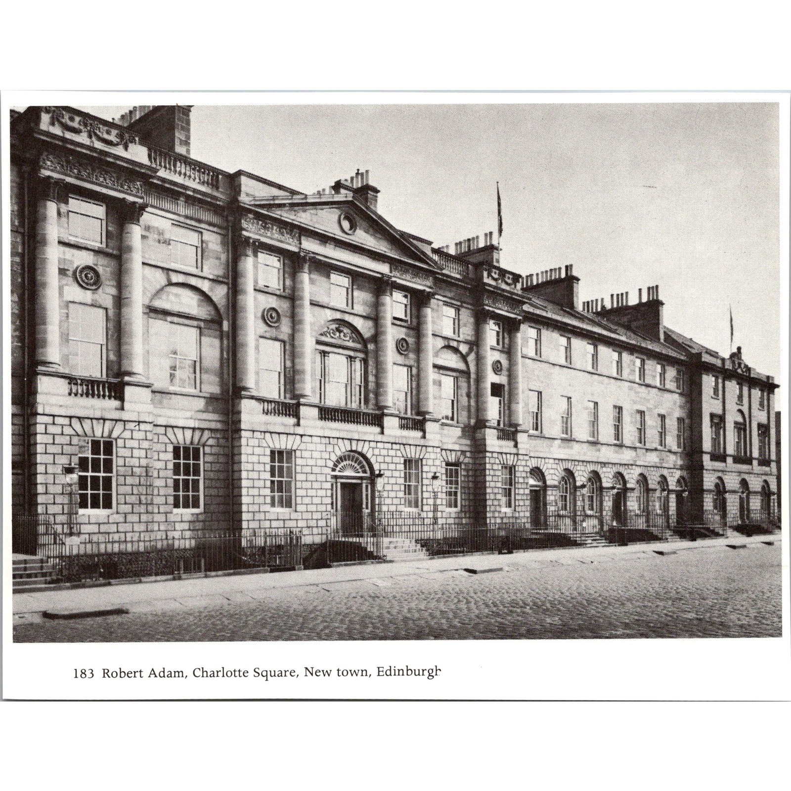 Robert Adam Charlotte Square New Town Edinburgh 1969 Art Print SI6