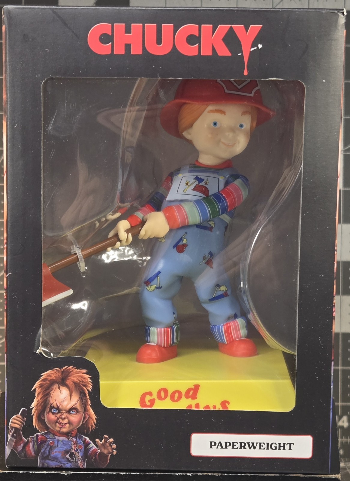 Chucky Paperweight Good Guys Fireman Figure Walmart Exclusive Horror Scary NEW