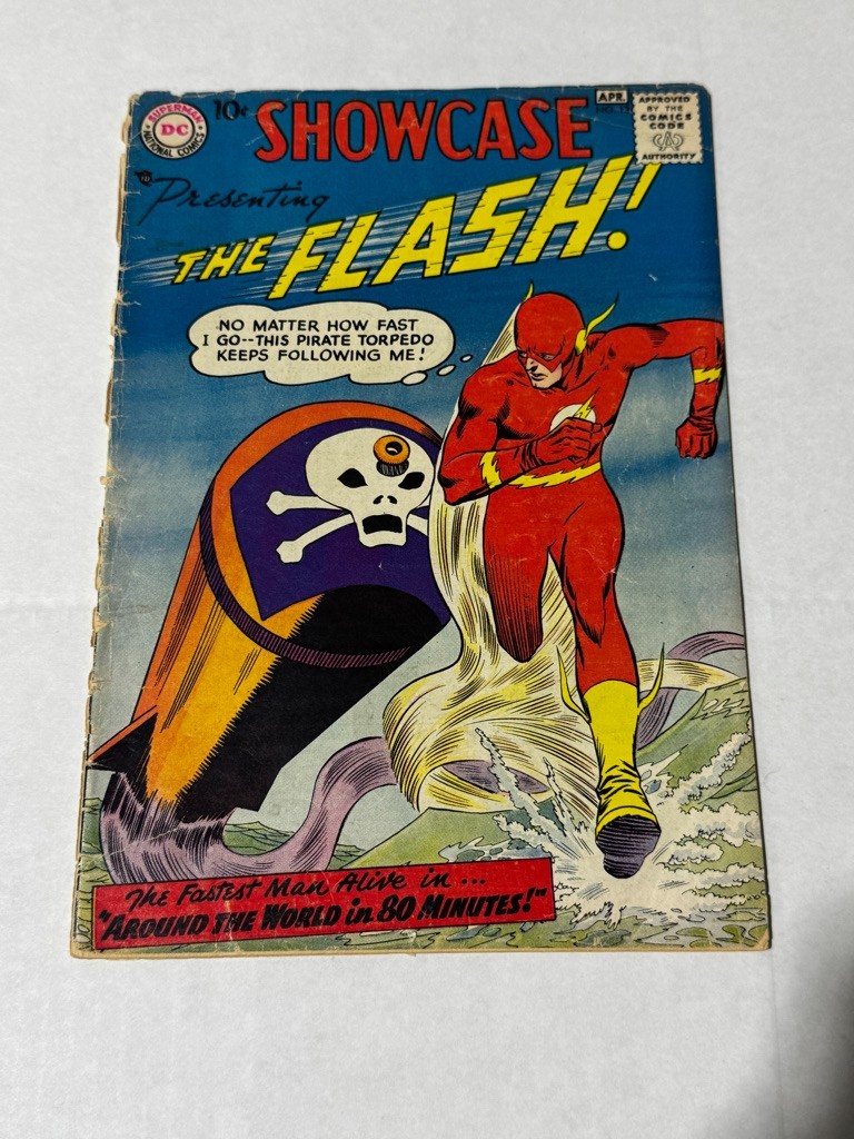 SHOWCASE #13 1958 1ST MR ELEMENT 3rd App Flash DETACHED COVER