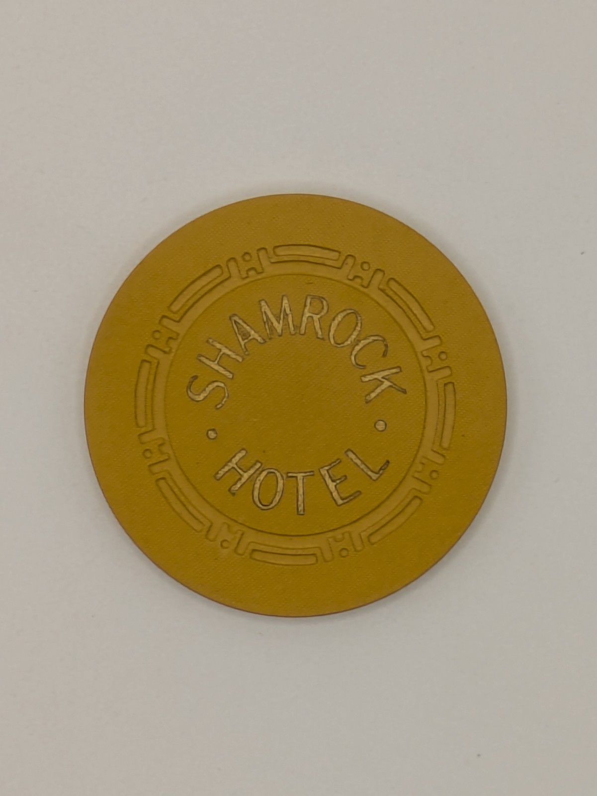 Shamrock Hotel (Downtown LV), $5 Casino Chip, used, very good condition Shamrock Hotel (Downtown LV), $5 Casino Chip, used, very good condition