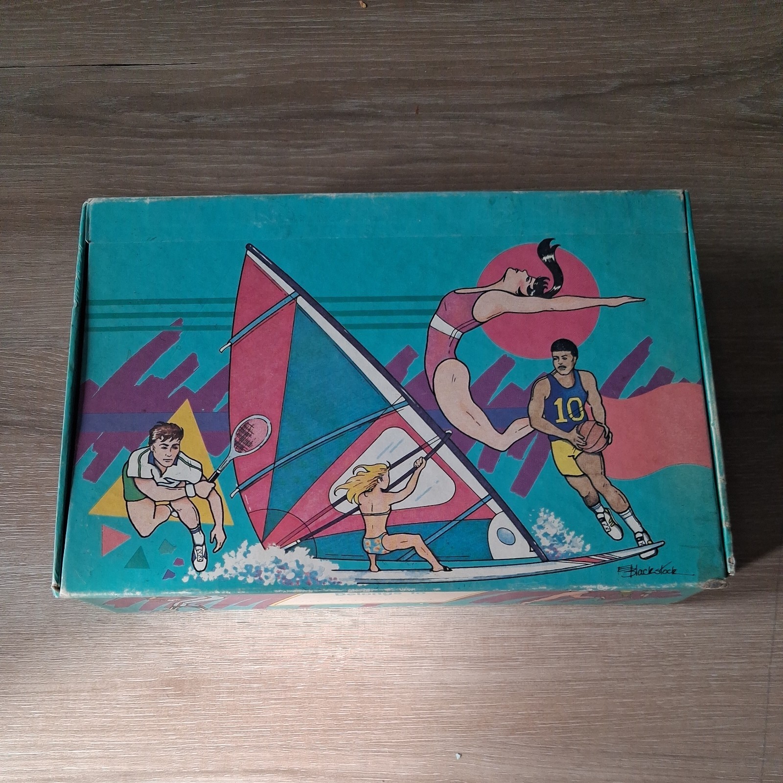 Vintage Cardboard School Sports Box pencil case