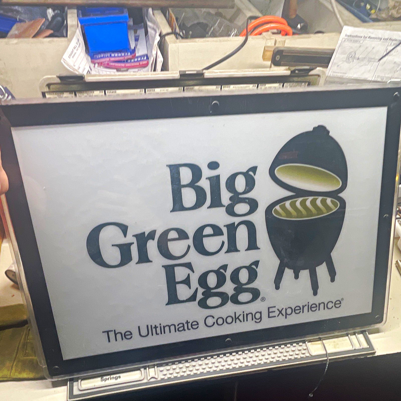 Big Green Egg  Illuminated Hanging Sign