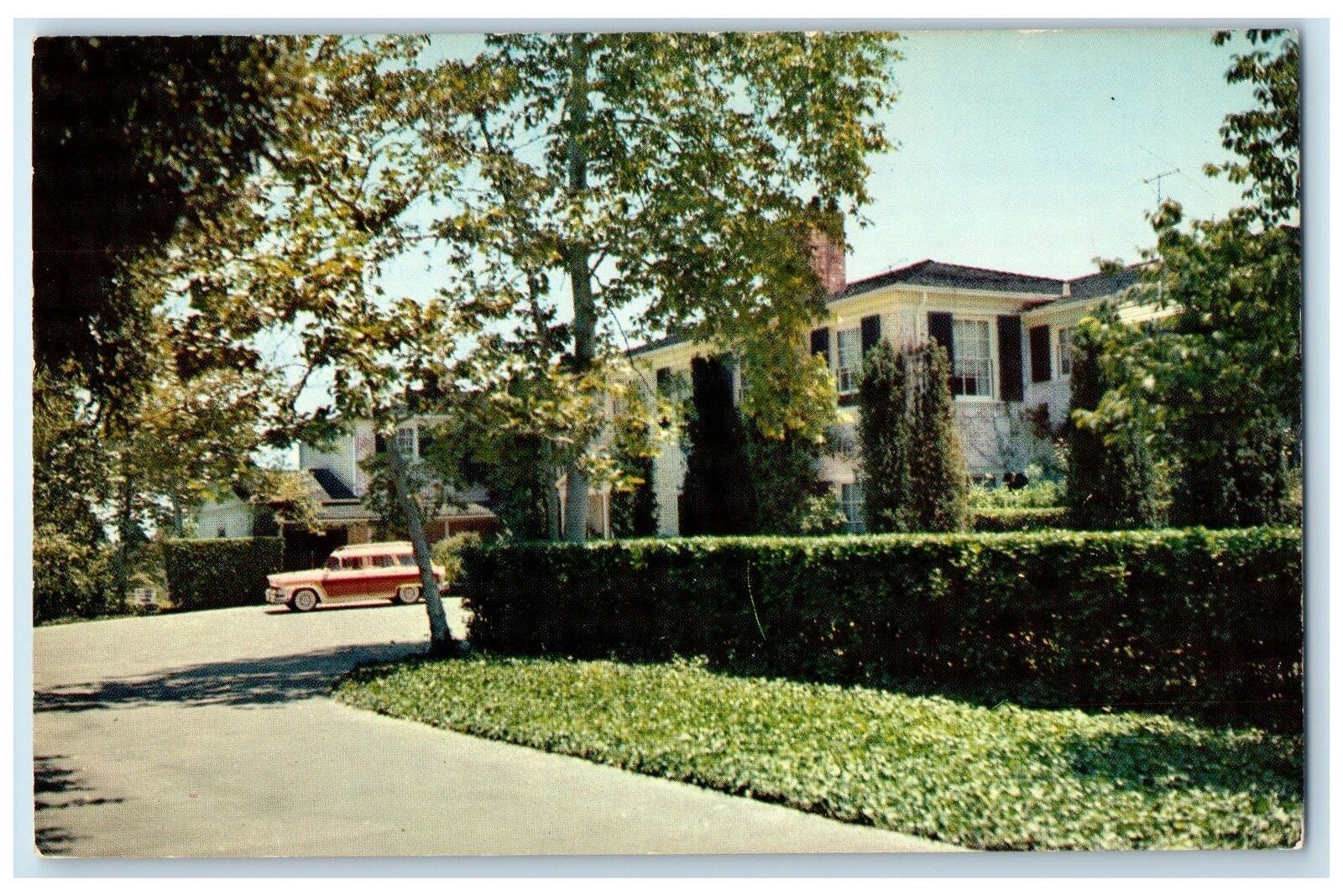 c1960\'s Exterior Home Of Lauren Bacall Bel-Air Hollywood California CA Postcard
