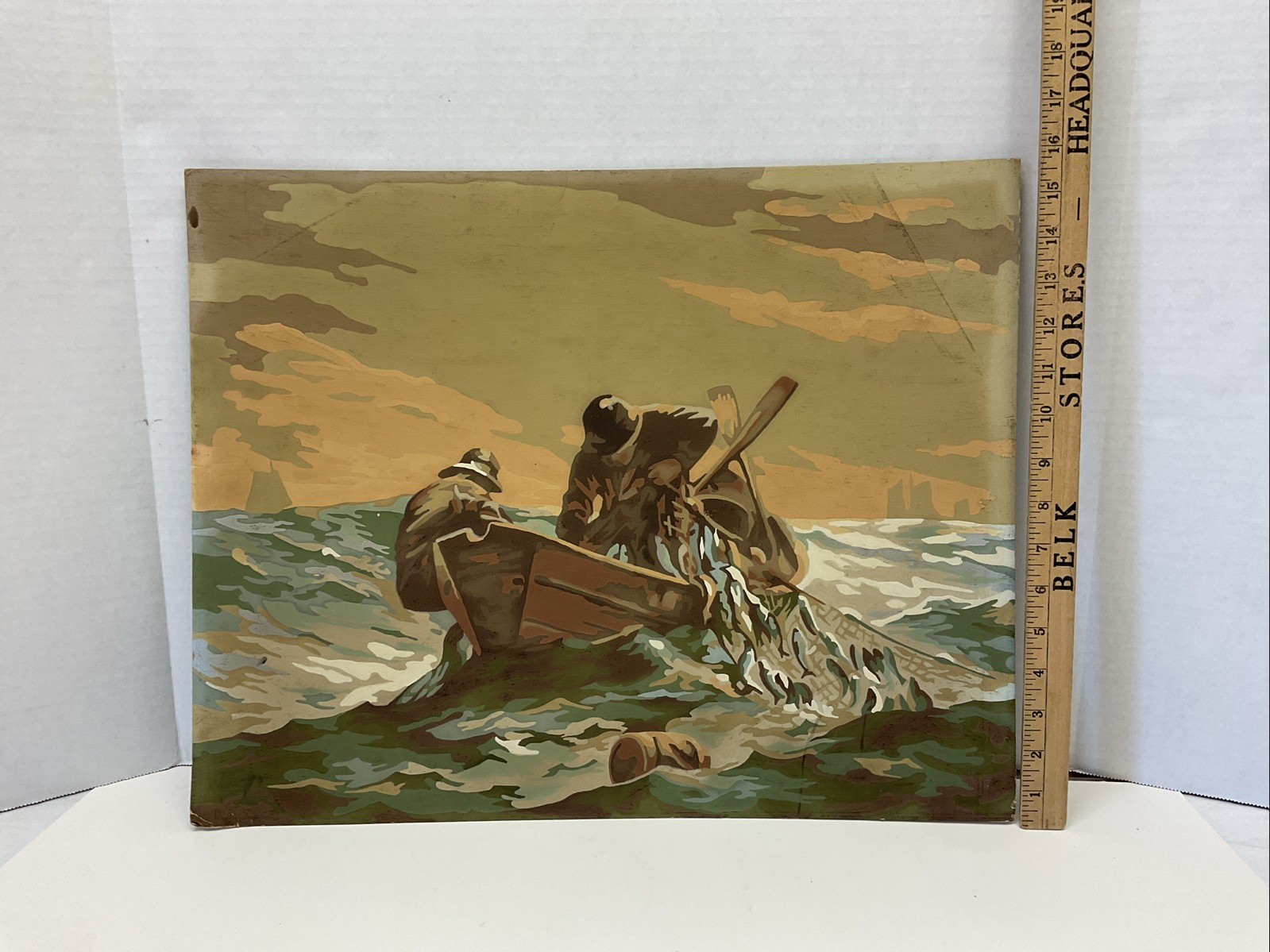Vintage Winslow Homer THE HERRING NET Paint By Numbers 1960s