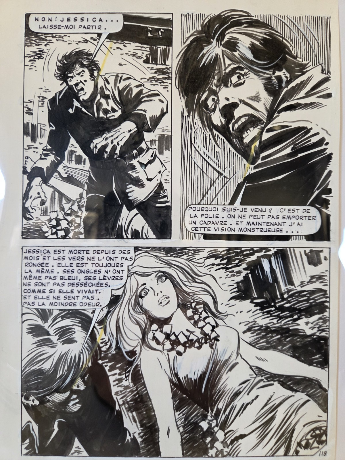 Hallucinations: Abandon All Hope Original Comic Art 1973 🔥🔥🔥 Horror Published