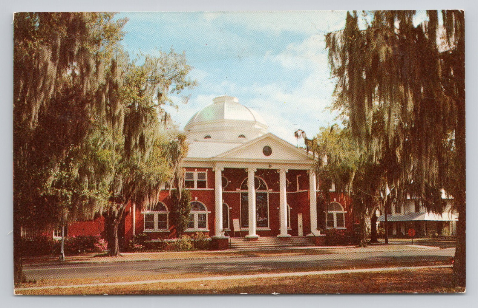Postcard Sanford Florida The Beautiful First Methodist Church c1977