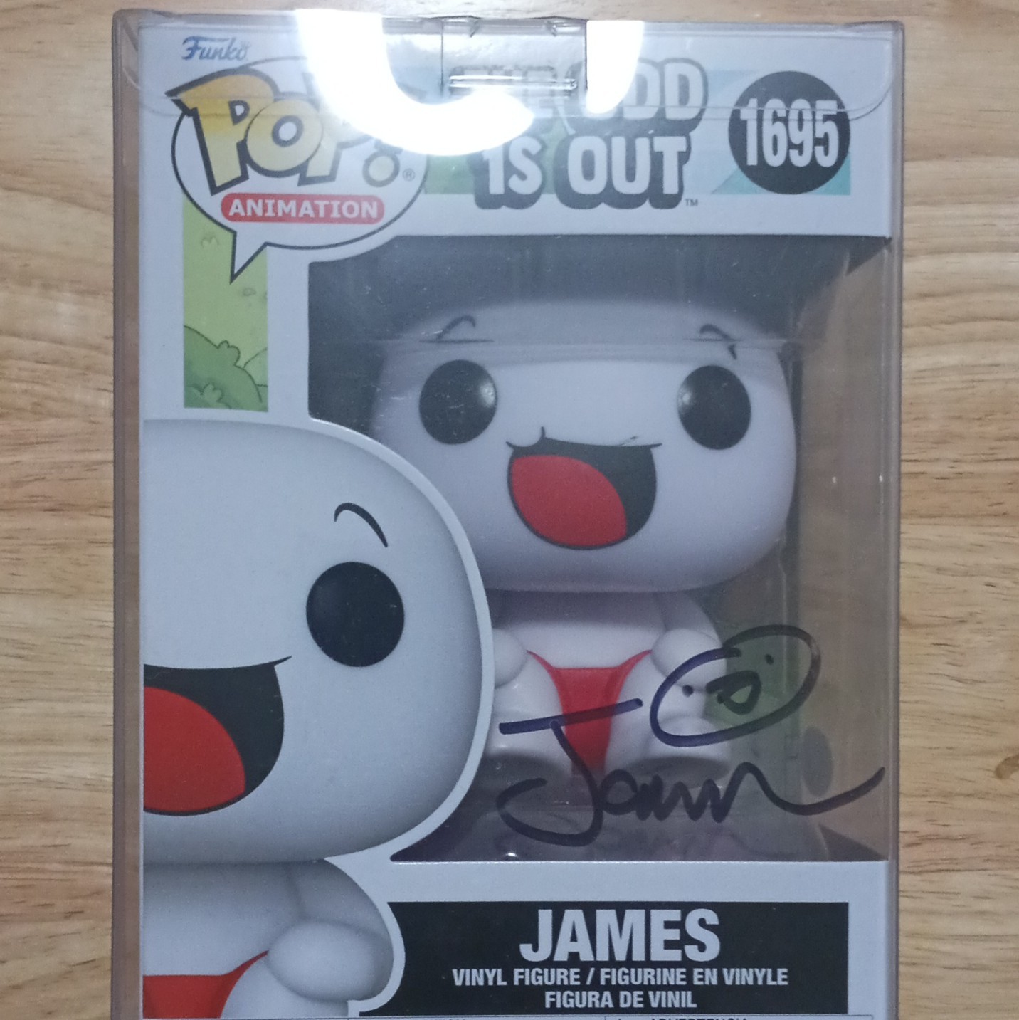 Funko Pop Animation The Odd 1s Out James #1695 Signed JSA CE18952