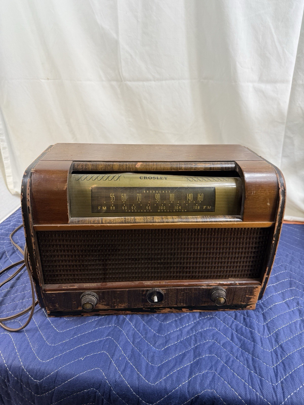 Crosley Model 88TC Radio 1948 Am/Fm Radio Works Crosley Model 88TC Radio 1948 Am/Fm Radio Works