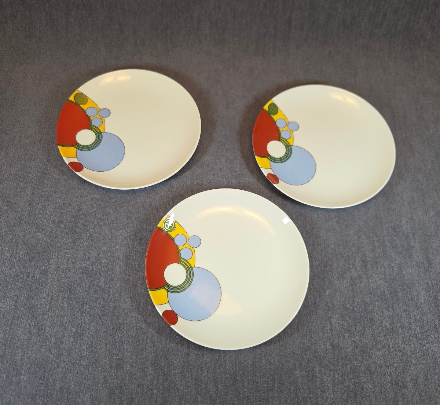  Three Vintage 1990 Frank Lloyd Wright Design on Tiffany & Company Cabaret Plate