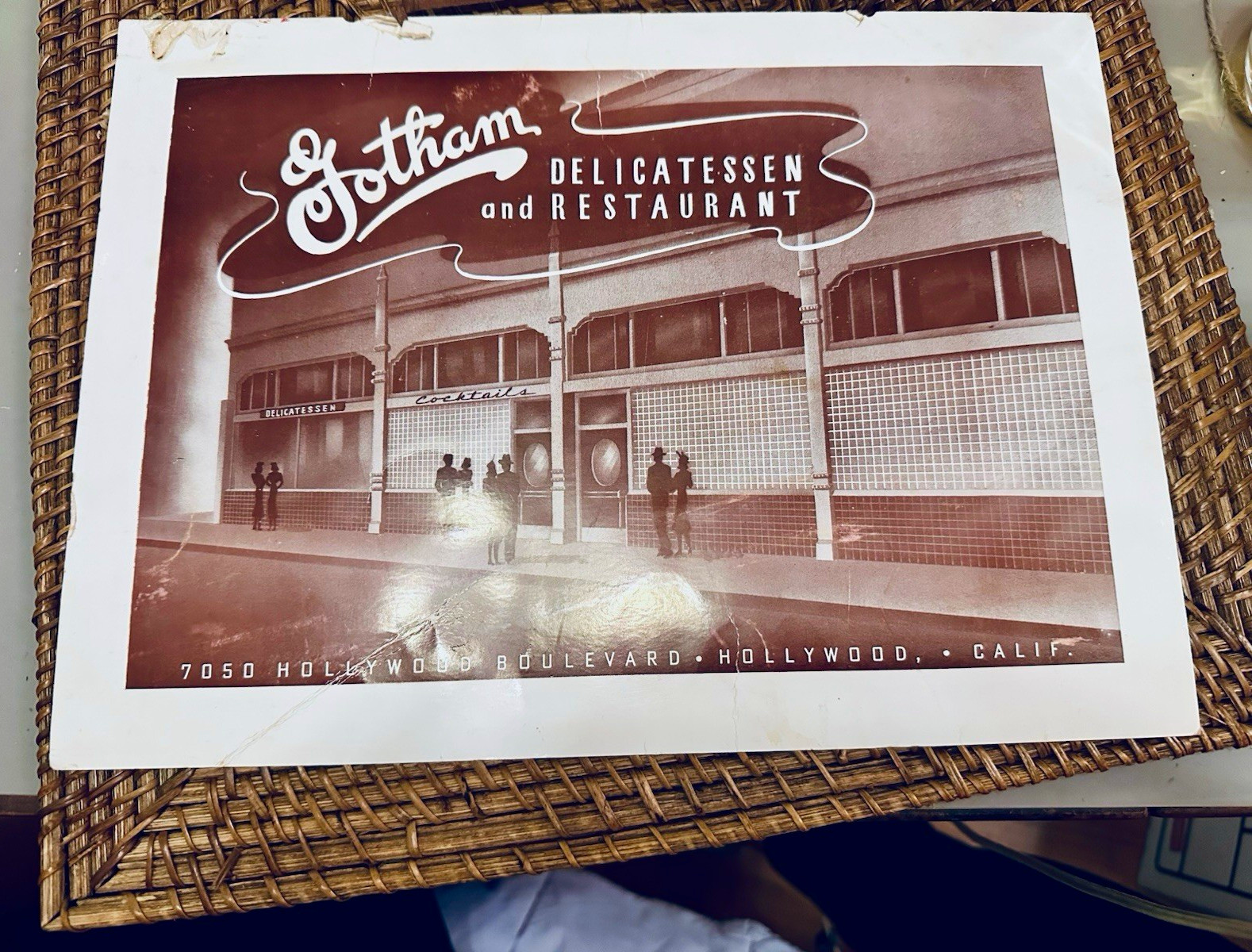 Gotham Delicatessen & Restaurant Menu 7050 Hollywood Blvd Hollywood, CA