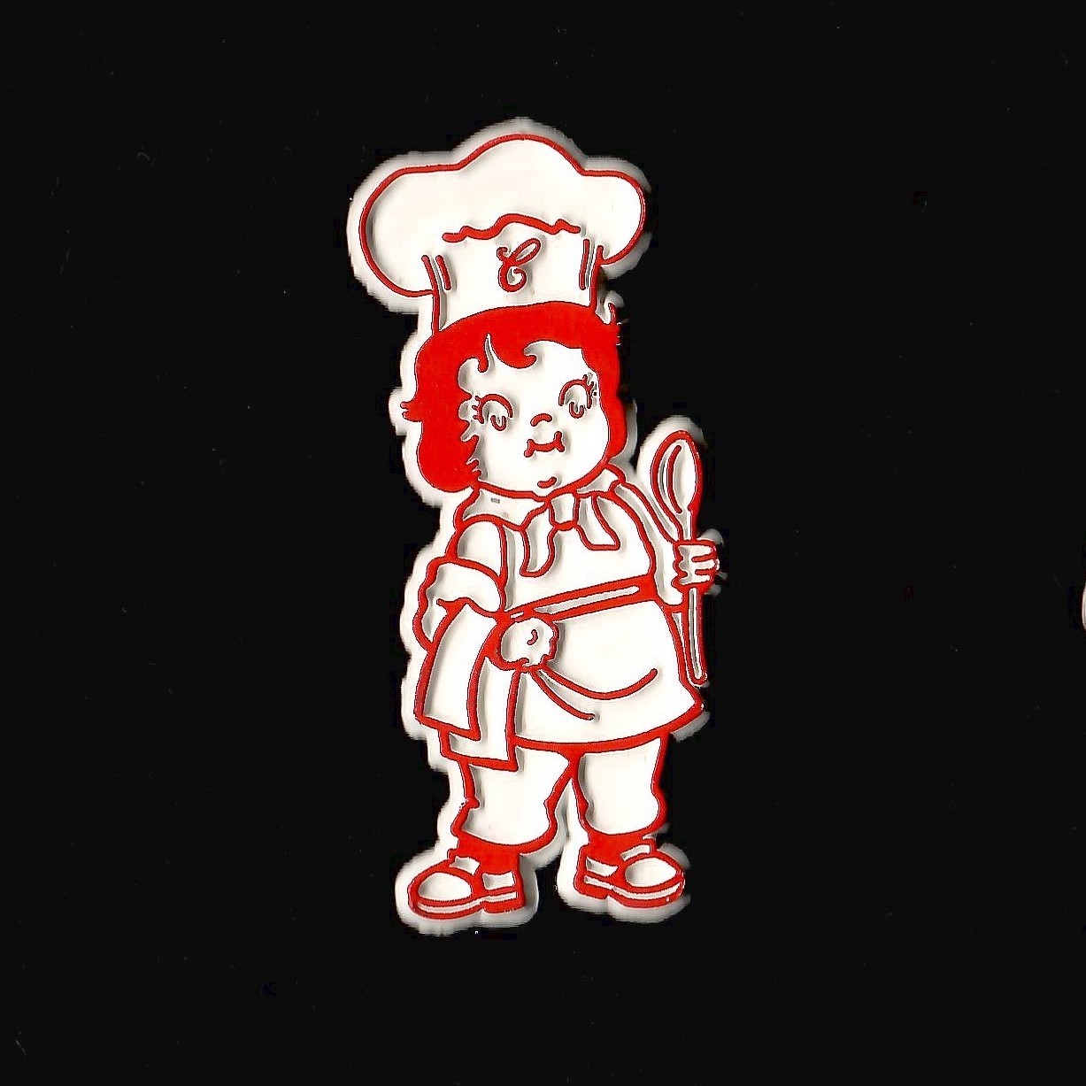 Campbell's Soup Kid  Vtg Novelty Magnet Rubber Advertise Fridge  '70s
