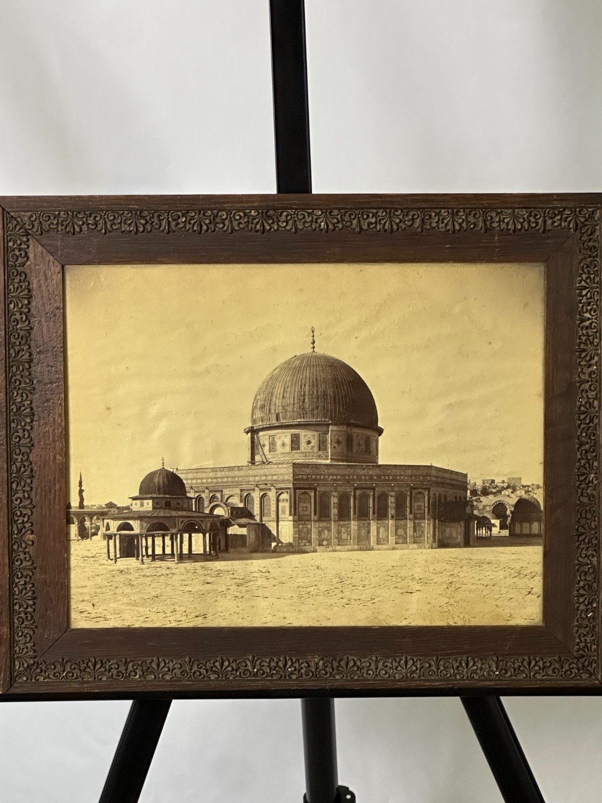 Félix Bonfils Antique Photograph – Dome of the Rock Jerusalem – 19th Century
