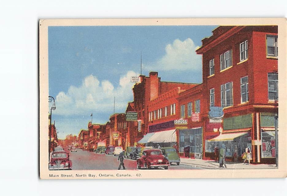 Postcard Main Street North Bay Canada