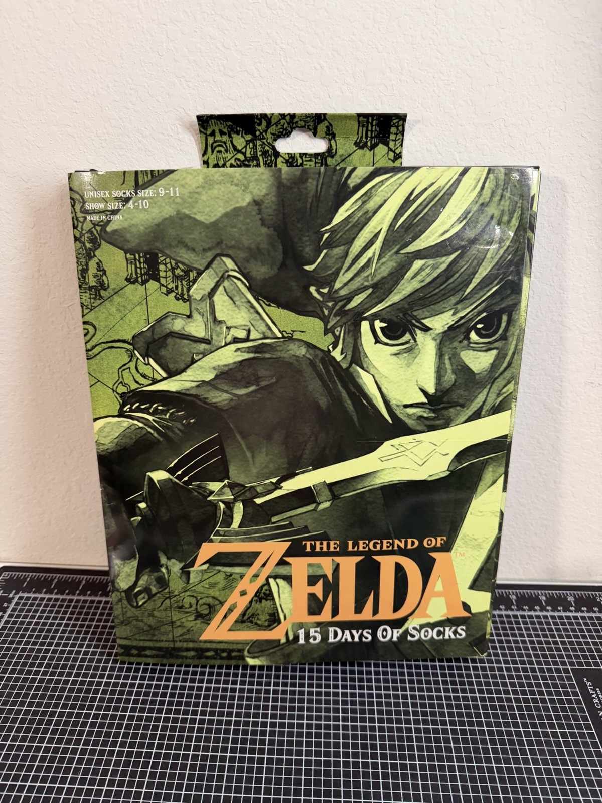 VERY RARE The  Legend of Zelda 15 Days of Socks Advent Calendar - New In Box