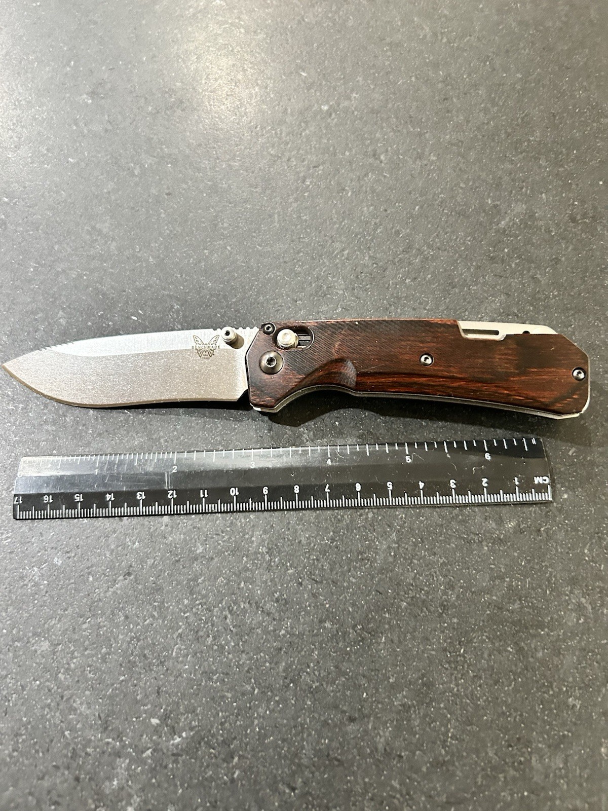 Benchmade Grizzly Creek 15060 S30V Folding Hunting Knife Wood Handles