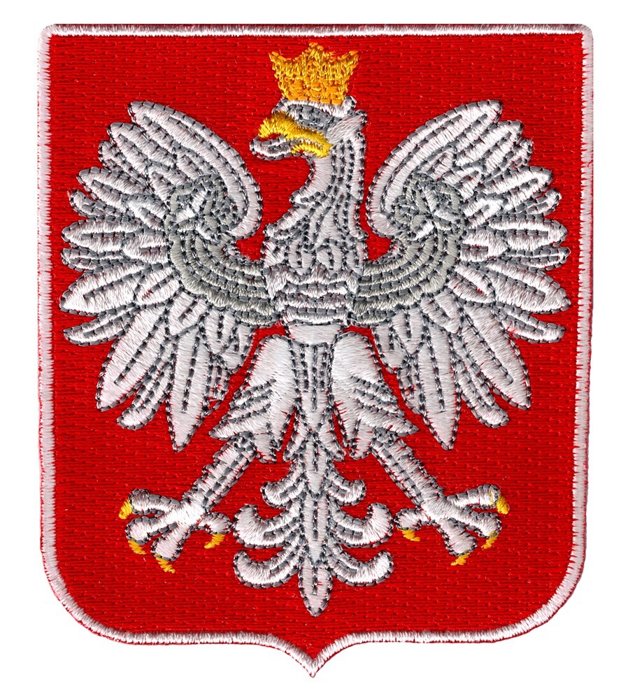 POLAND COAT OF ARMS PATCH POLSKA CREST embroidered iron-on Eagle BIRD BADGE new