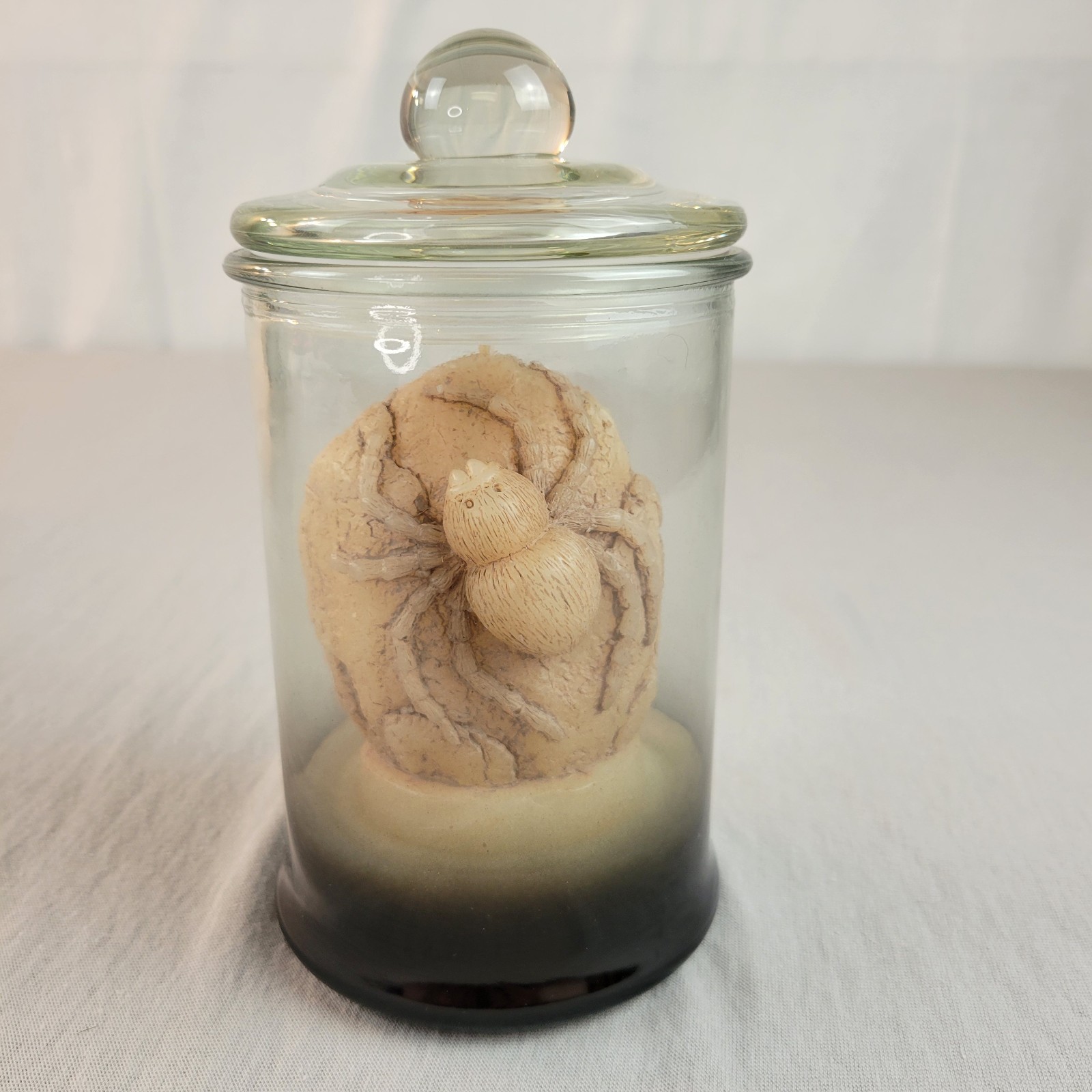 Threshold Halloween Spider Smoky Ombre Candle Color Changing Jar Unscented w Lid