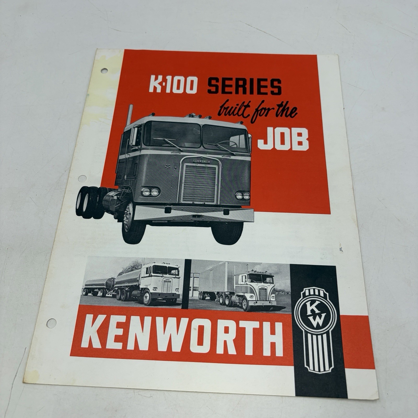 1964 Kenworth K-100 Series Cabover Truck Sales Brochure K121 K122 K123 K124