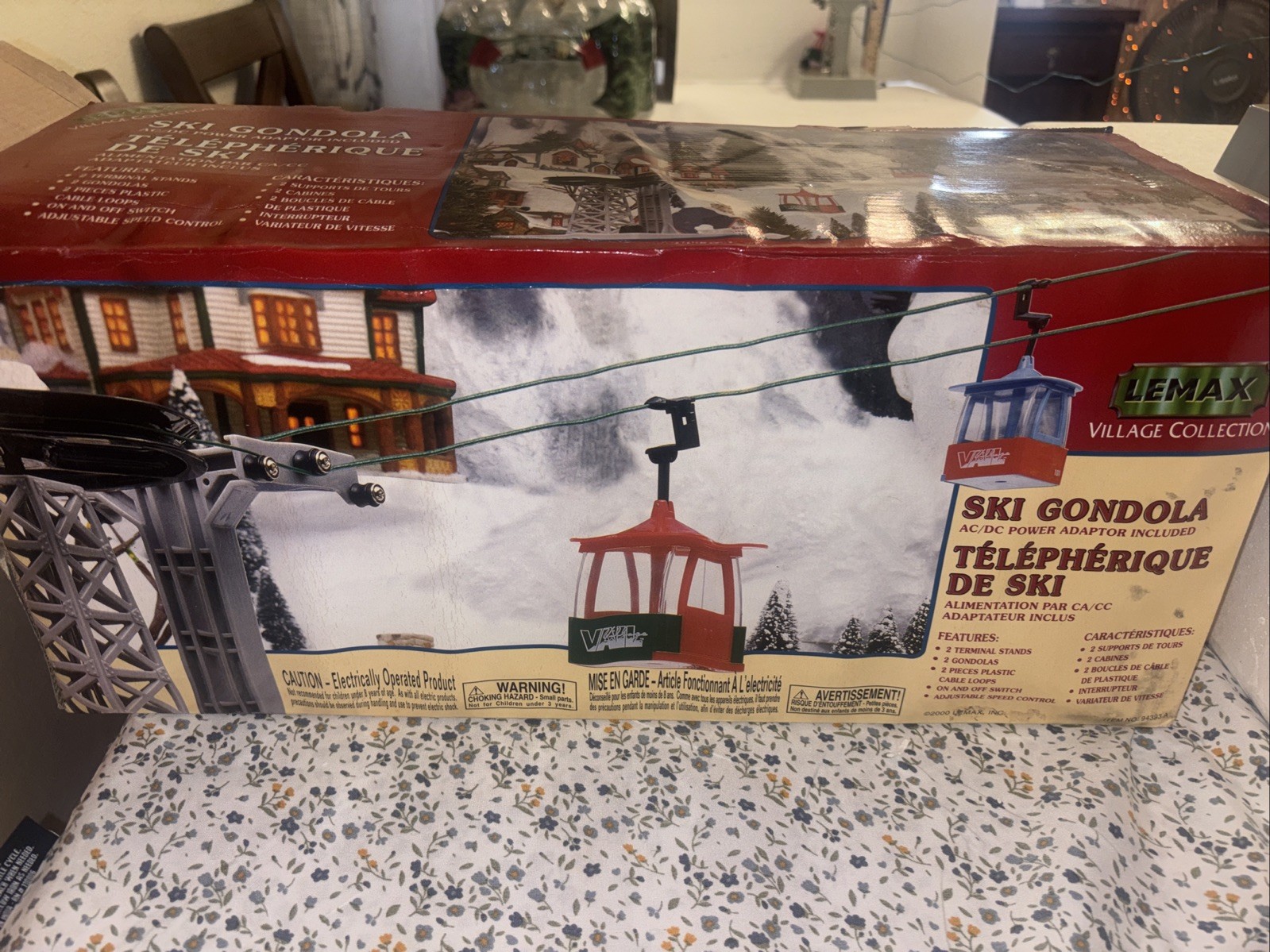 BRAND NEW Lemax Village Collection Powered SKI Gondola #94393 2000 RETIRED RARE