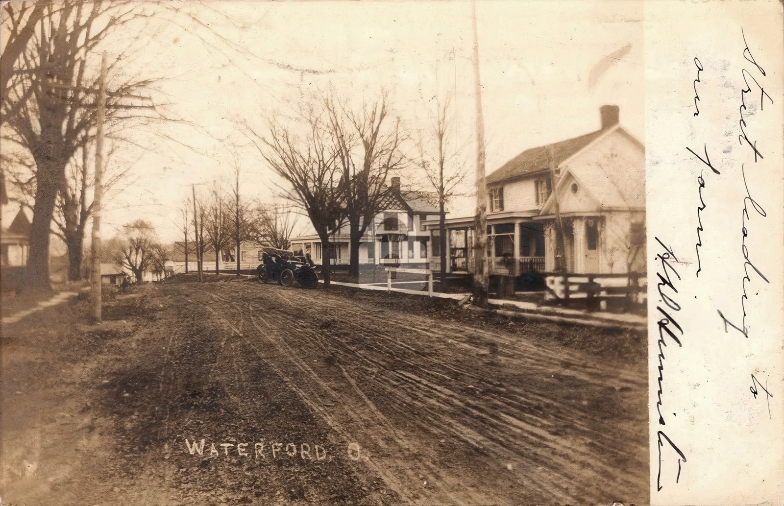 Waterford OH Ohio 1906 Street View RPPC Photo Postcard COPY Waterford OH Ohio 1906 Street View RPPC Photo Postcard COPY