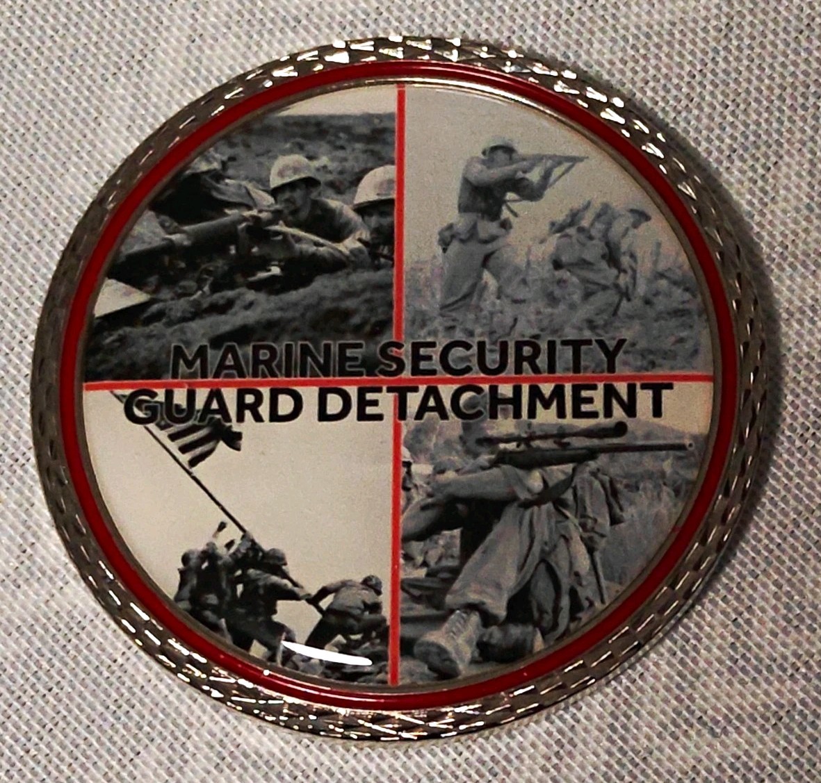 USMC MSG Marine Security Guard Detachment Helsinki, Finland Challenge Coin