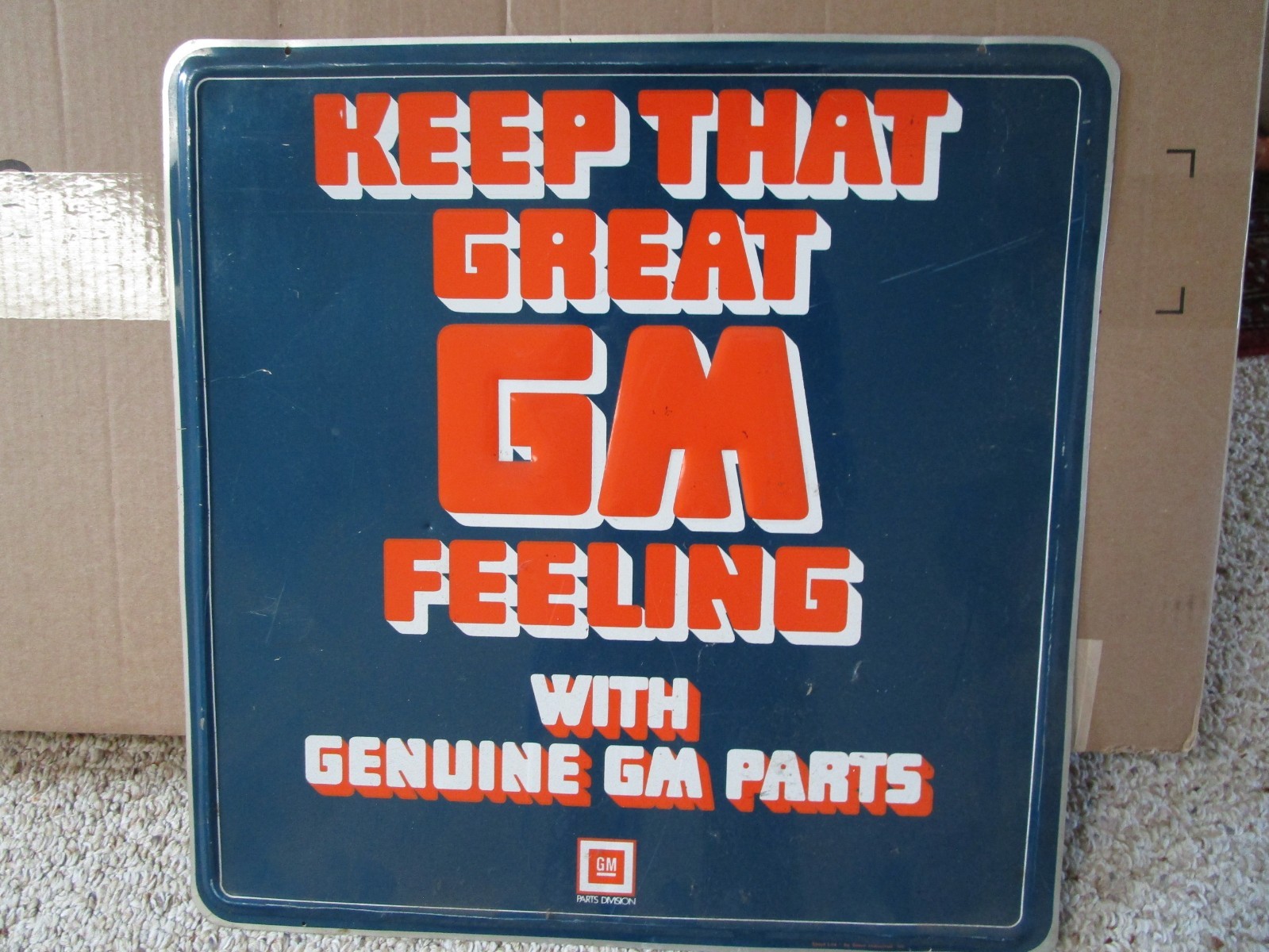 General Motors Parts Sign \