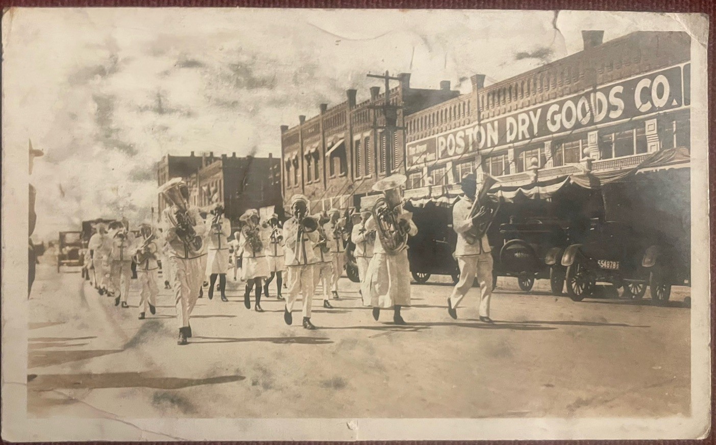 c. 1915 Real Photo - Dallas, Texas Parade with Marching Band