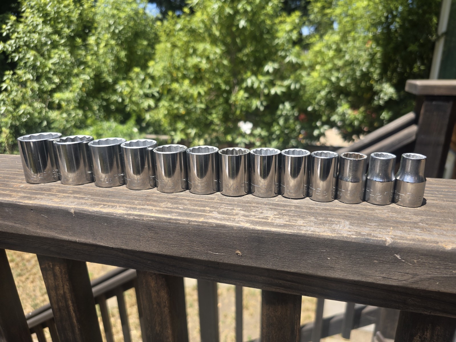 Vintage Craftsman SAE Sockets 1/2