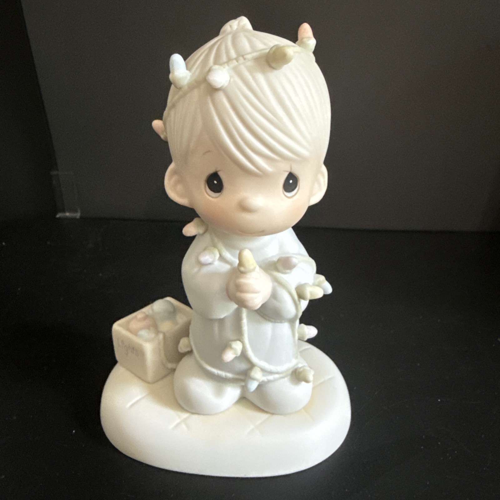 Vintage 1985 Precious Moments May Your Christmas Be Delightful Figure 5”W/Box