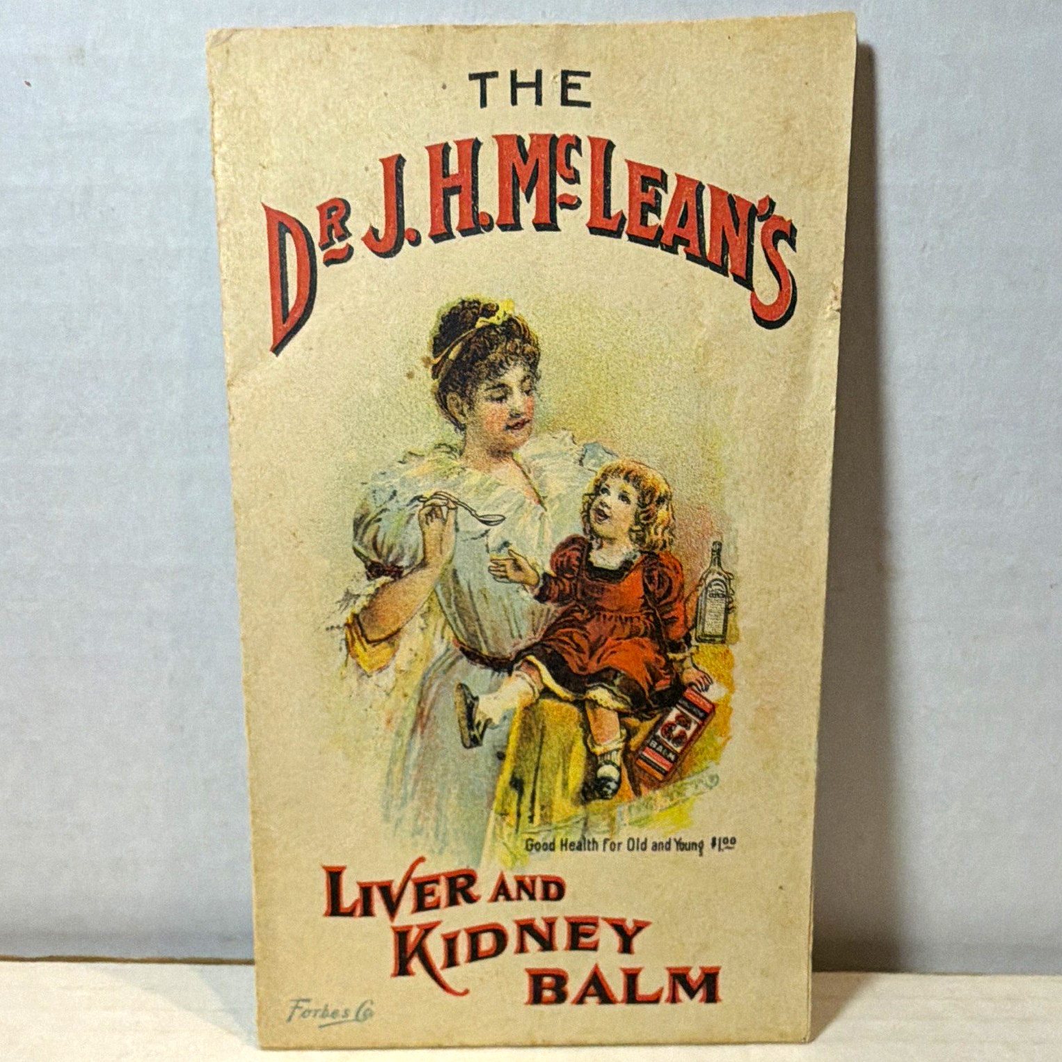 Dr. J.H. McLean's Liver and Kidney Balm 1900 Beige/Multicolor Brochure Ad