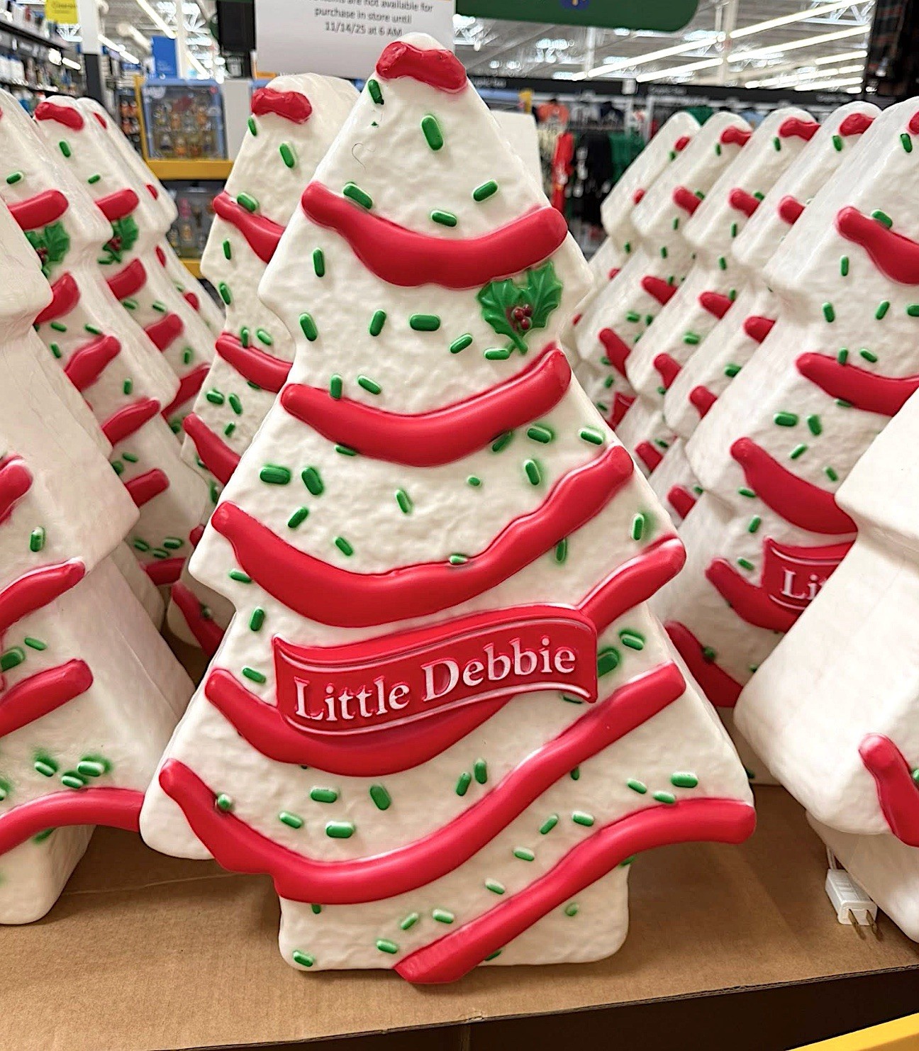 Little Debbie Christmas Tree Cake Blow Mold LED Lighting 22 Inches Tall Little Debbie Christmas Tree Cake Blow Mold LED Lighting 22 Inches Tall
