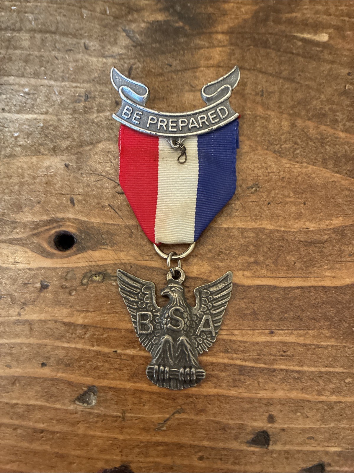 Vintage 90s EAGLE SCOUT Boy Scouts of America Rank MEDAL BSA Scouting Badge Pin