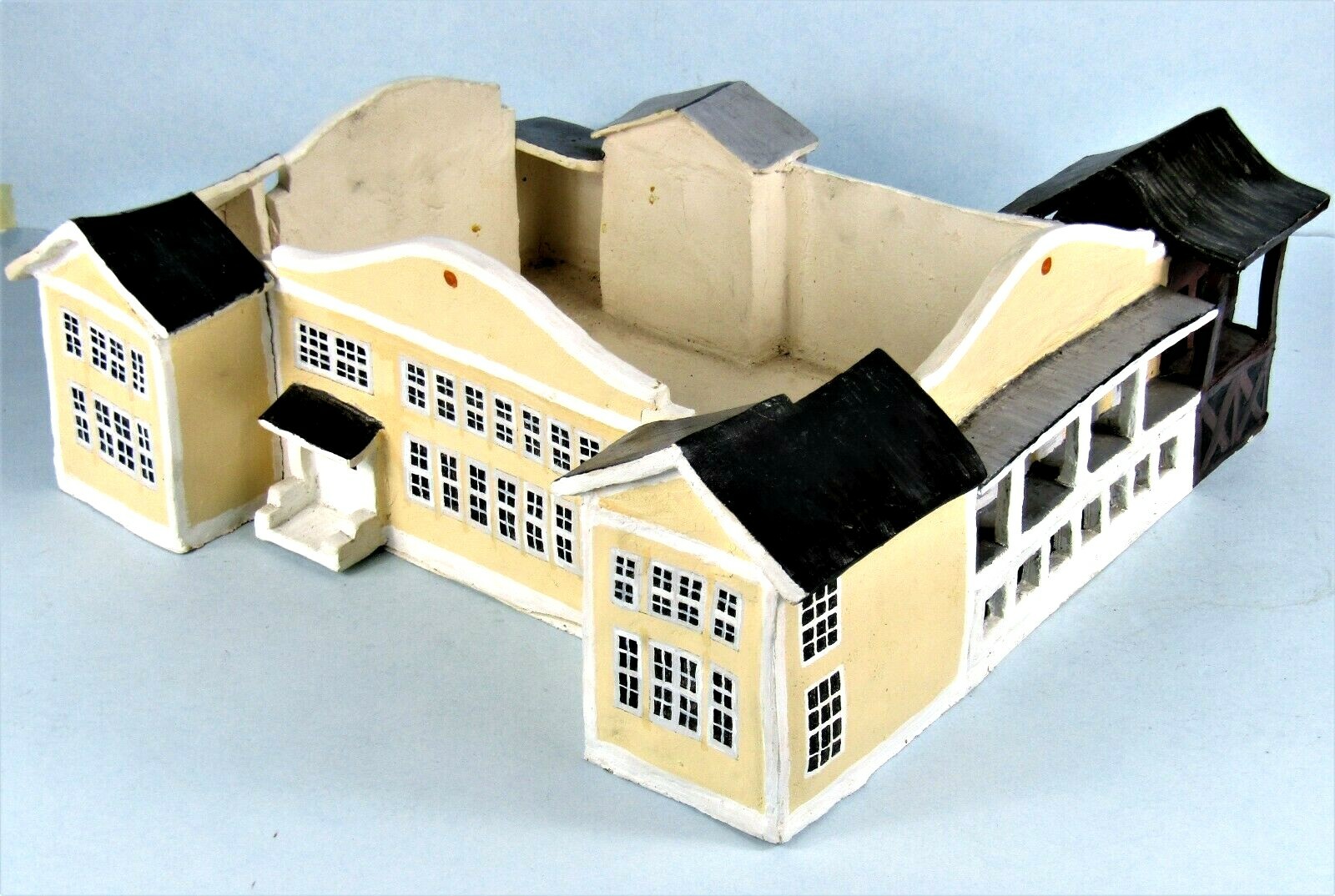 LAKE ALFRED CITRUS GROWERS ASSOC. BUILDING REPLICA RARE OLD FLORIDA FOLK ART 