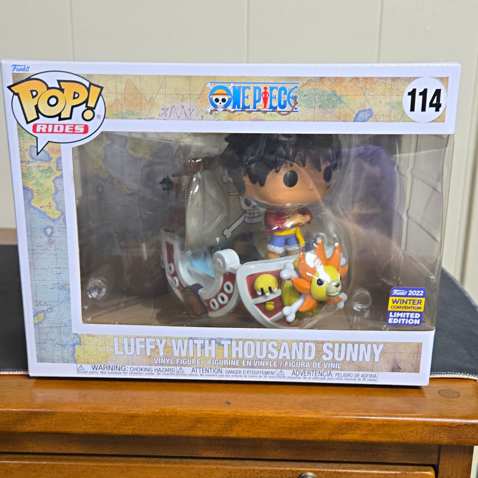 Funko Pop Rides One Piece Luffy with Thousand Sunny #114 Limited Edition