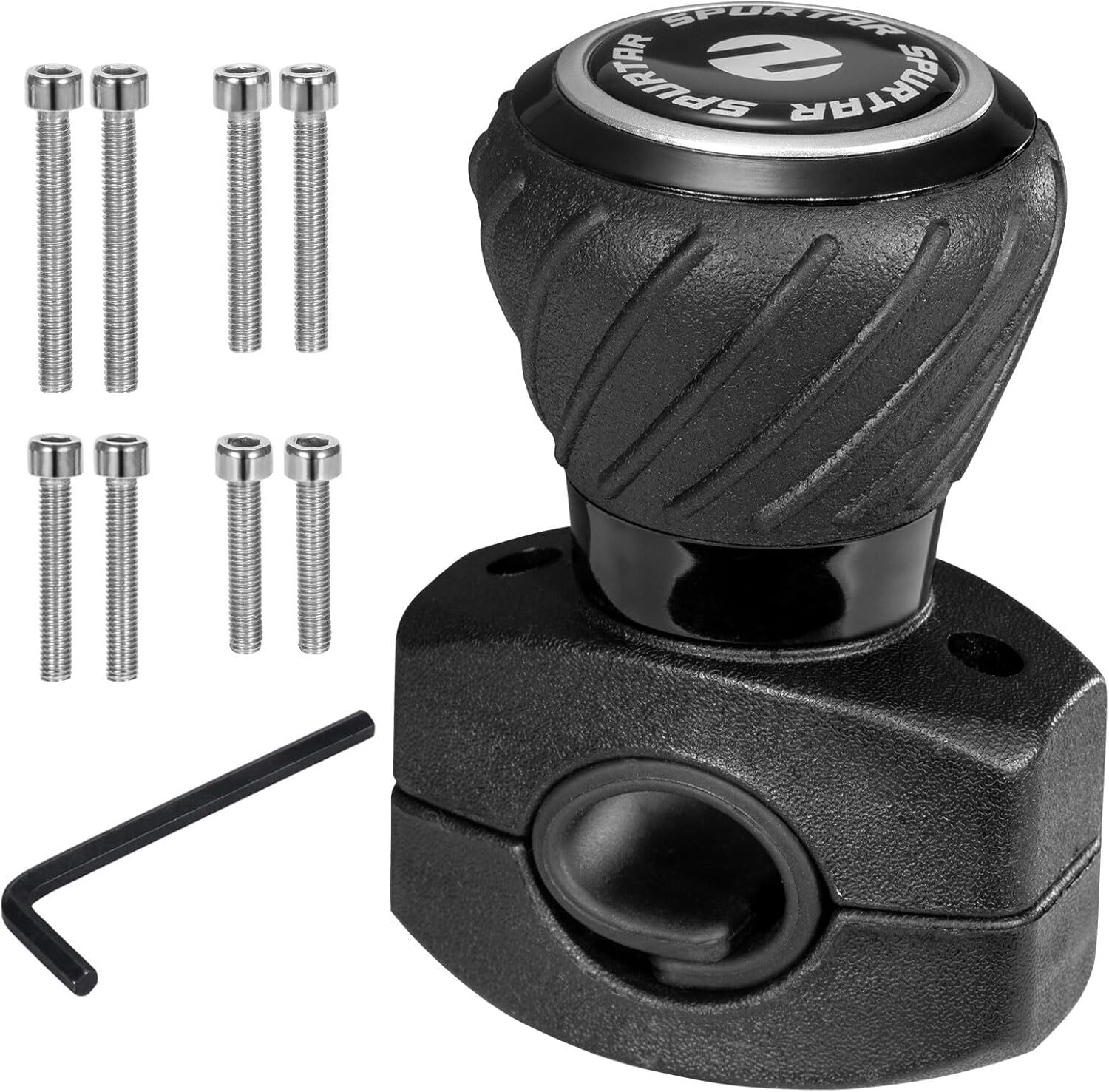 Spurtar Steering Wheel Knob, Universal Car Suicide Knob Power Handle Spinner 
