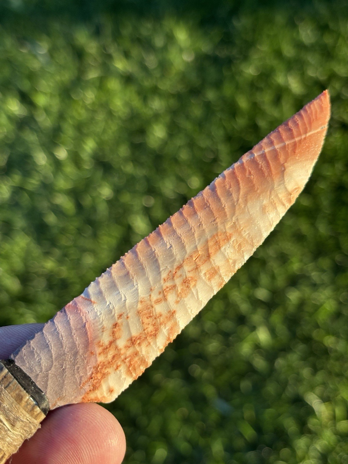 Mookiate Jasper Flint Knapped Deer Antler Knife ~ Native American Mountain Man